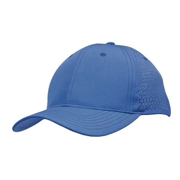 Sports Ripstop Twill Cap with Triangle Perforations - Sports Ripstop Twill Cap with Triangle Perforations - Image 11 of 12