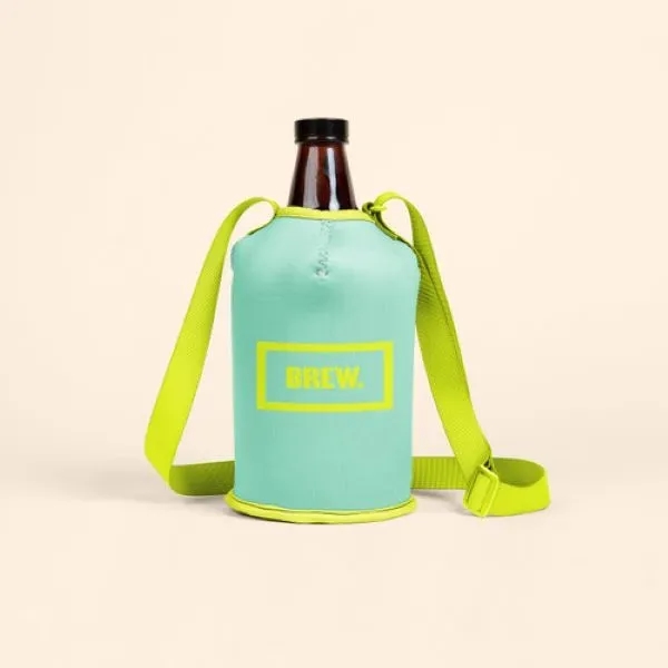 Neoprene Growler Cover with Strap - Neoprene Growler Cover with Strap - Image 1 of 2