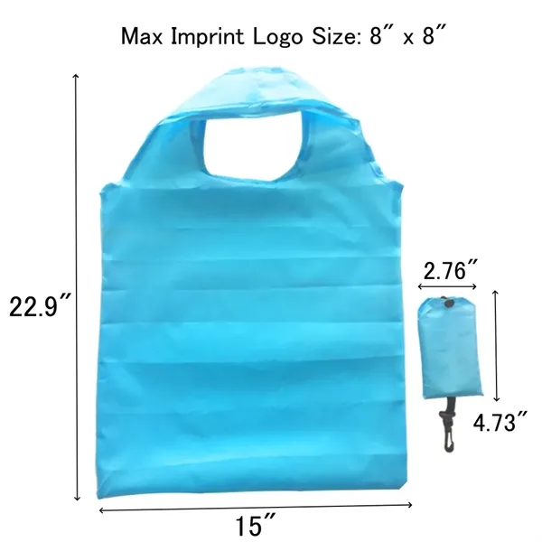 Foldable Grocery Shopping Tote Bag With Pouch - Foldable Grocery Shopping Tote Bag With Pouch - Image 2 of 10