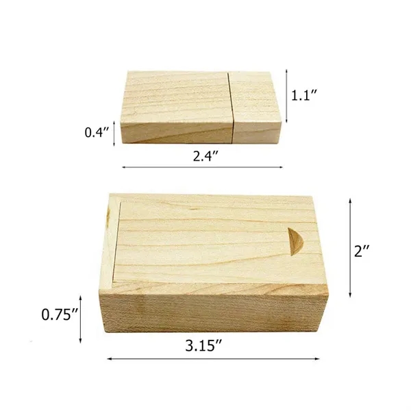 4GB Wooden Bamboo USB Flash Drive Memory Stick U Disk - 4GB Wooden Bamboo USB Flash Drive Memory Stick U Disk - Image 3 of 3