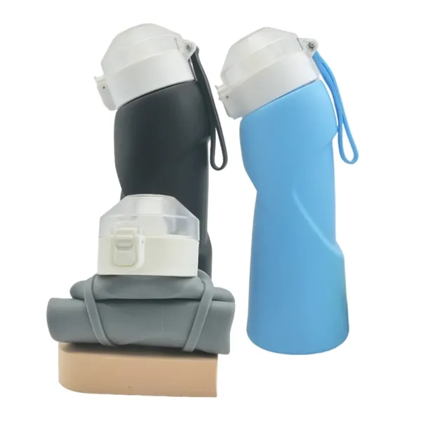 Eco-friendly Collapsible Water Bottle, 23.6 oz. - Eco-friendly Collapsible Water Bottle, 23.6 oz. - Image 4 of 9
