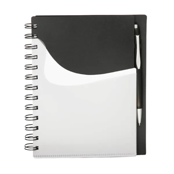 Front Pocket Spiral Notebook with Pen - Front Pocket Spiral Notebook with Pen - Image 1 of 5