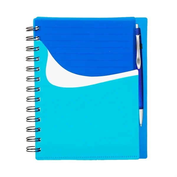 Front Pocket Spiral Notebook with Pen - Front Pocket Spiral Notebook with Pen - Image 2 of 5