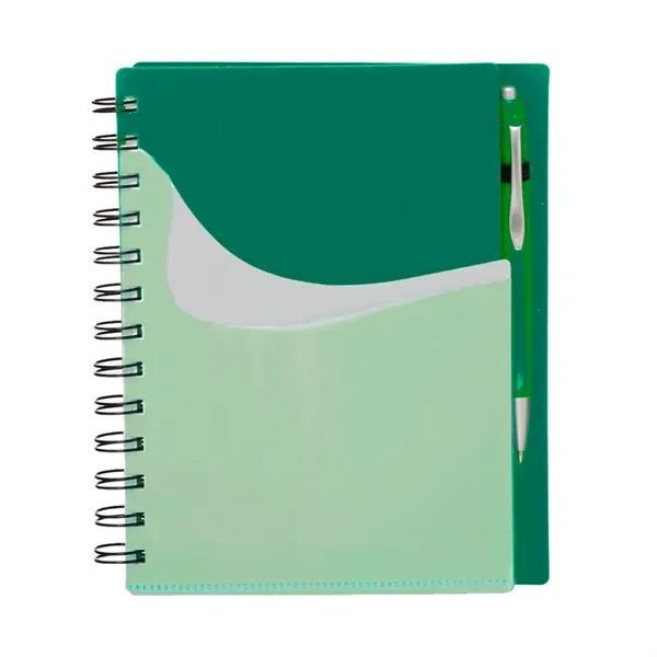 Front Pocket Spiral Notebook with Pen - Front Pocket Spiral Notebook with Pen - Image 3 of 5