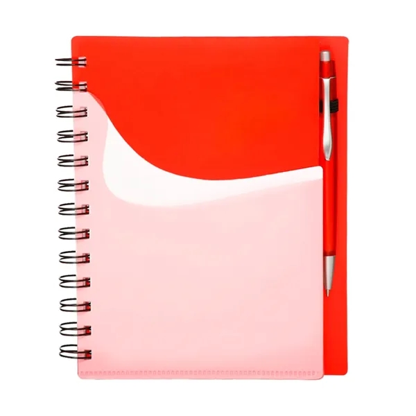 Front Pocket Spiral Notebook with Pen - Front Pocket Spiral Notebook with Pen - Image 5 of 5