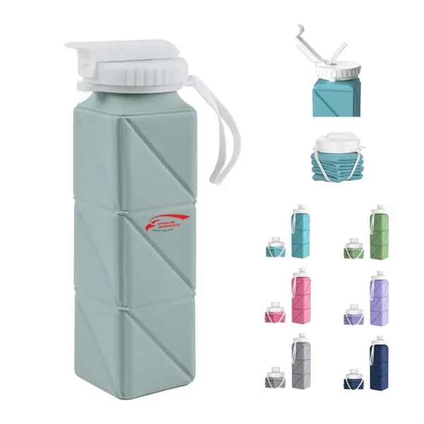 Collapsible Water Bottles BPA Free Silicone Travel Foldable - Collapsible Water Bottles BPA Free Silicone Travel Foldable - Image 0 of 2