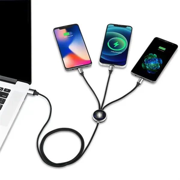 3 in 1 Light Up  Charging Cable - 3 in 1 Light Up  Charging Cable - Image 2 of 2