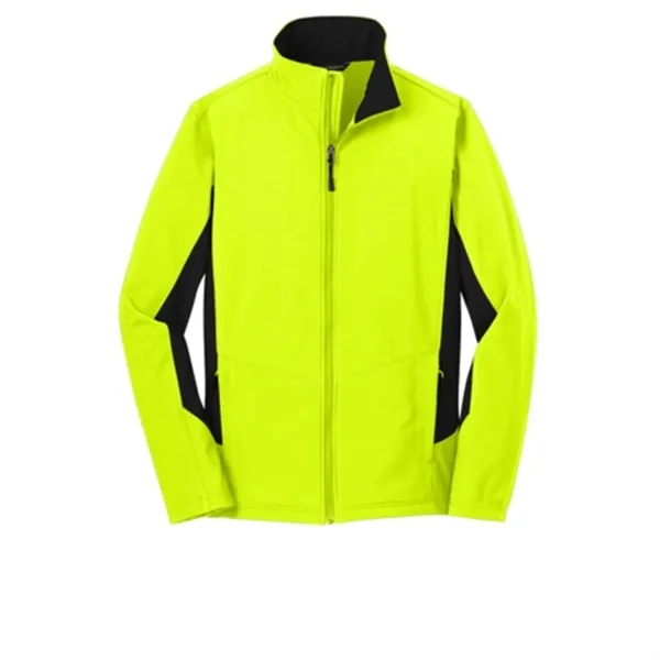 Port Authority® Men's Core Colorblock Soft Shell Jacket - Port Authority® Men's Core Colorblock Soft Shell Jacket - Image 3 of 7