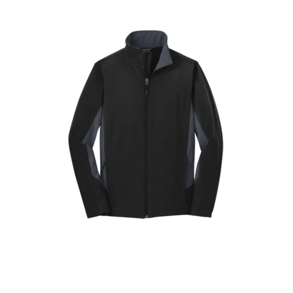 Port Authority® Men's Core Colorblock Soft Shell Jacket - Port Authority® Men's Core Colorblock Soft Shell Jacket - Image 4 of 7