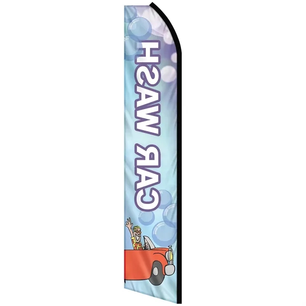 12' Digitally Printed Custom Swooper Banner - 12' Digitally Printed Custom Swooper Banner - Image 1 of 6