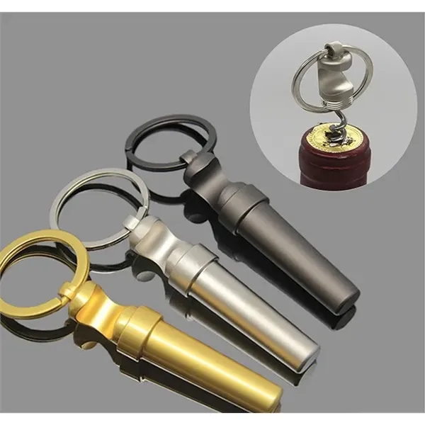 2 In 1 Multifunction Bottle And Wine Opener With Key Ring - 2 In 1 Multifunction Bottle And Wine Opener With Key Ring - Image 1 of 2