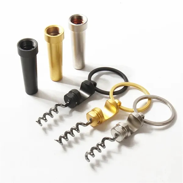 2 In 1 Multifunction Bottle And Wine Opener With Key Ring - 2 In 1 Multifunction Bottle And Wine Opener With Key Ring - Image 2 of 2