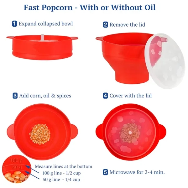 Silicone Popcorn Microwave Popper Handles - Silicone Popcorn Microwave Popper Handles - Image 2 of 2