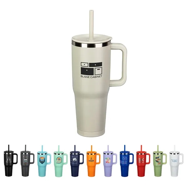 SENSO® Summit 40 oz Insulated Stainless Steel Travel Mug wi - SENSO® Summit 40 oz Insulated Stainless Steel Travel Mug wi - Image 0 of 12