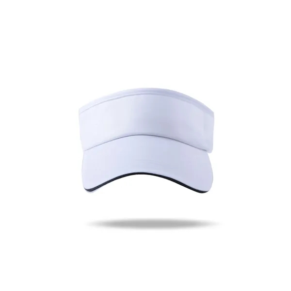 Adjustable Sports Visor Cotton Ball Cap - Adjustable Sports Visor Cotton Ball Cap - Image 2 of 7