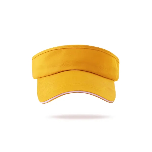 Adjustable Sports Visor Cotton Ball Cap - Adjustable Sports Visor Cotton Ball Cap - Image 4 of 7