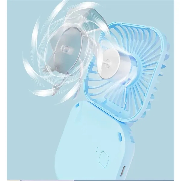 Portable Mini Fan And Compact Mirror - Portable Mini Fan And Compact Mirror - Image 4 of 5
