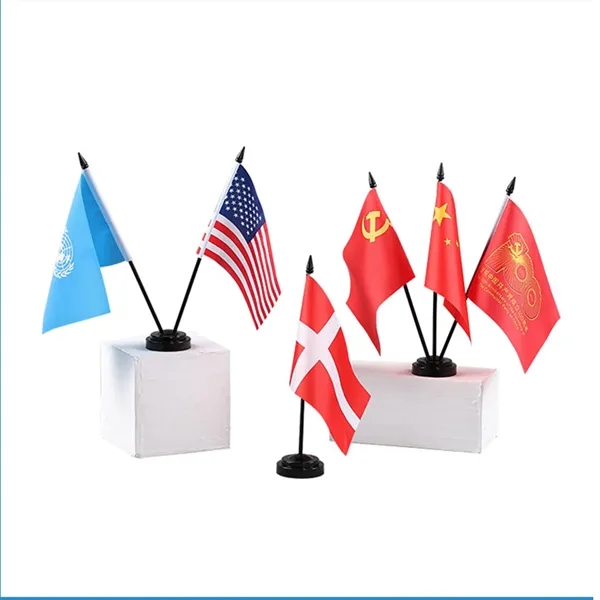 4"x6" Table top flags of countries with 1 or 3-Hole Base - 4"x6" Table top flags of countries with 1 or 3-Hole Base - Image 0 of 0