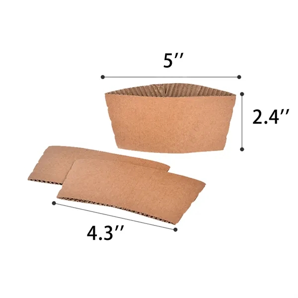 Double Corrugated Coffee Cup Sleeves - Double Corrugated Coffee Cup Sleeves - Image 1 of 2