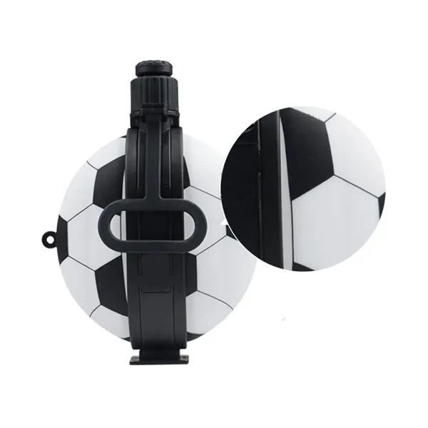 Football Shaped Collapsible Water Bottle, 19.8 oz. - Football Shaped Collapsible Water Bottle, 19.8 oz. - Image 1 of 7