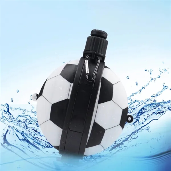 Football Shaped Collapsible Water Bottle, 19.8 oz. - Football Shaped Collapsible Water Bottle, 19.8 oz. - Image 7 of 7