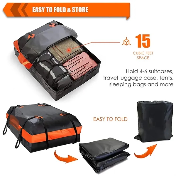 Rooftop Carrier Bag Car Top Cargo Rack Storage - Rooftop Carrier Bag Car Top Cargo Rack Storage - Image 2 of 4