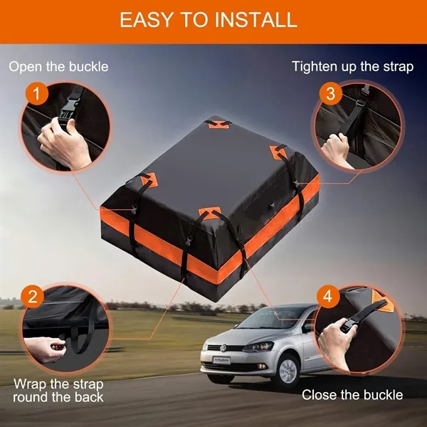 Rooftop Carrier Bag Car Top Cargo Rack Storage - Rooftop Carrier Bag Car Top Cargo Rack Storage - Image 3 of 4