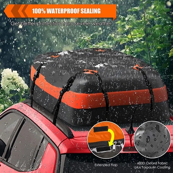 Rooftop Carrier Bag Car Top Cargo Rack Storage - Rooftop Carrier Bag Car Top Cargo Rack Storage - Image 4 of 4