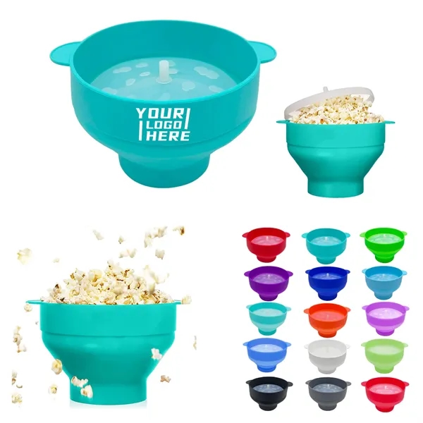 Silicone Microwave Popcorn Bucket With Lid - Silicone Microwave Popcorn Bucket With Lid - Image 0 of 0