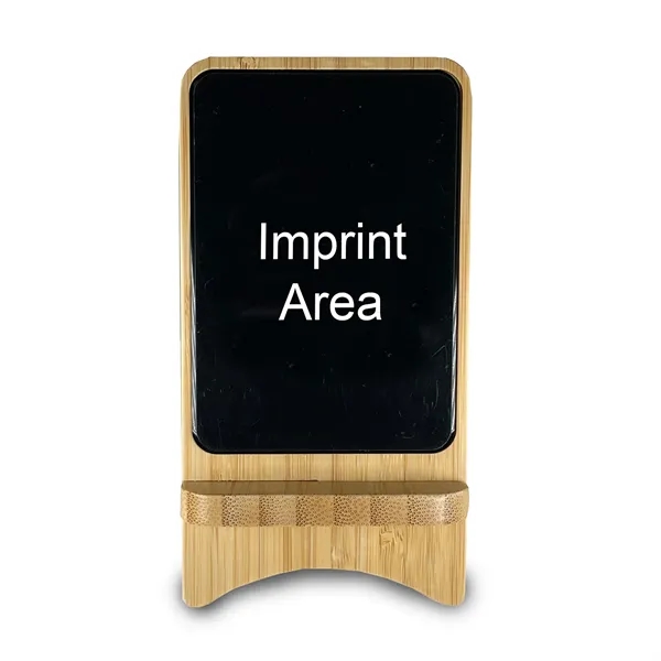 Glow Bamboo Light Up Wireless Charger/Phone Stand - Glow Bamboo Light Up Wireless Charger/Phone Stand - Image 4 of 4