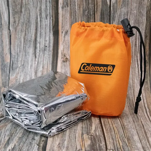 Emergency Sleeping Bag in Drawstring Pouch - Emergency Sleeping Bag in Drawstring Pouch - Image 0 of 6