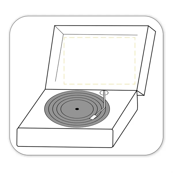 Record Player Shaped NoteKeeper™ Magnet 35 mil - Record Player Shaped NoteKeeper™ Magnet 35 mil - Image 3 of 5