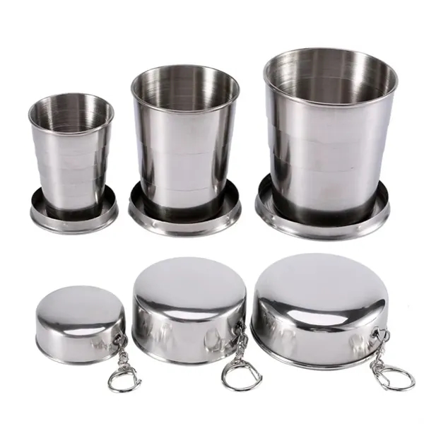 Stainless Steel Outdoor Camping Collapsible Cup - Stainless Steel Outdoor Camping Collapsible Cup - Image 3 of 3