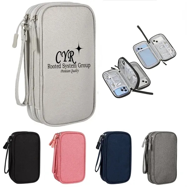 Electronic Accessories Organizer Travel Cable Bag - Electronic Accessories Organizer Travel Cable Bag - Image 0 of 6