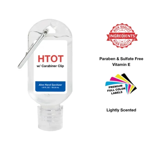 1.8 Oz Hand Sanitizer Gel with Handi-Clip - MADE IN USA - 1.8 Oz Hand Sanitizer Gel with Handi-Clip - MADE IN USA - Image 0 of 1
