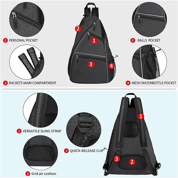 Pickleball Tennis Backpack - Pickleball Tennis Backpack - Image 6 of 6