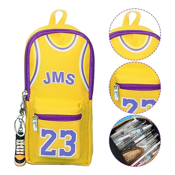 Basketball Jersey Pencil Case - Basketball Jersey Pencil Case - Image 4 of 6