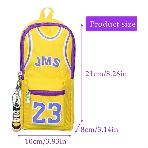 Basketball Jersey Pencil Case - Basketball Jersey Pencil Case - Image 5 of 6