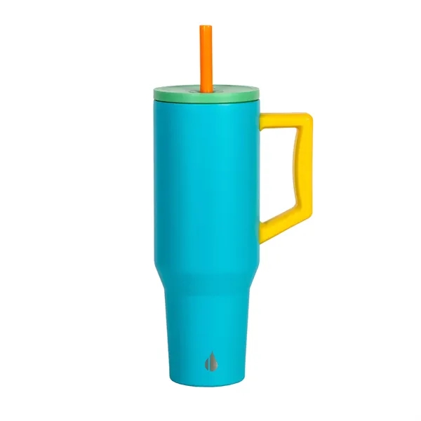 Elemental® 40oz Commuter Tumbler With Handle and Straws - Elemental® 40oz Commuter Tumbler With Handle and Straws - Image 25 of 41