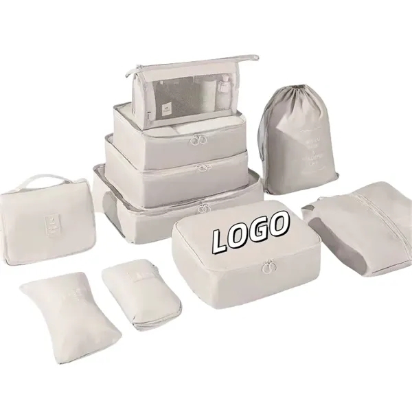 8 pcs Waterproof Travel Packing Storage Organizers Bag - 8 pcs Waterproof Travel Packing Storage Organizers Bag - Image 0 of 7