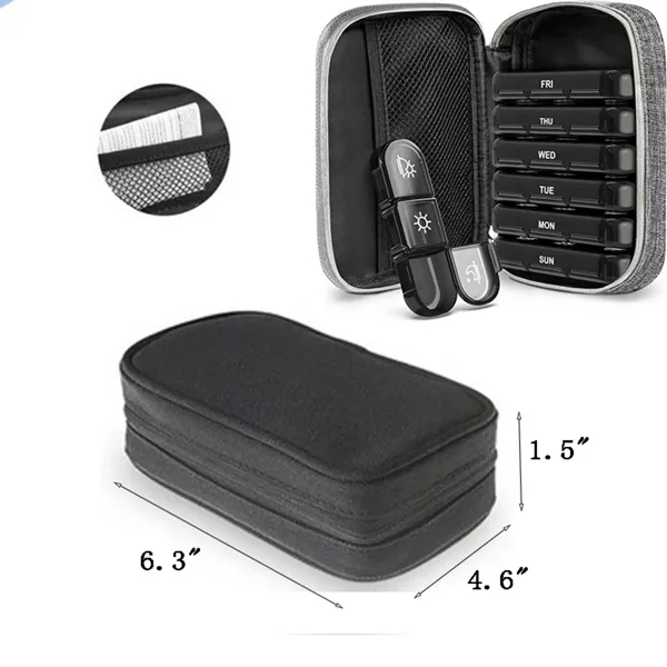 Canvas Bag Weekly Pill Box - Canvas Bag Weekly Pill Box - Image 1 of 1