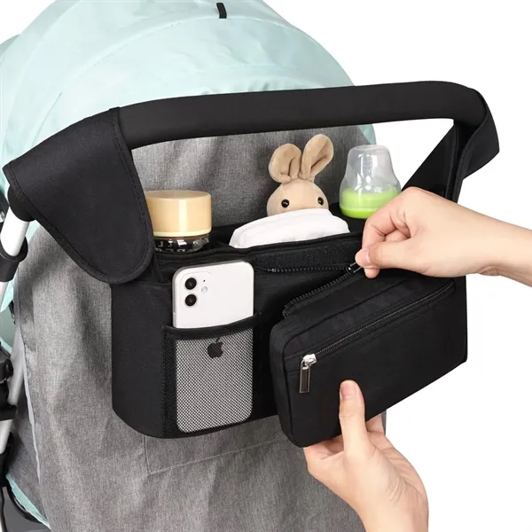 Universal Stroller Organizer With Insulated Cup Holder - Universal Stroller Organizer With Insulated Cup Holder - Image 5 of 6