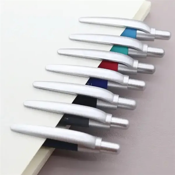 Personalised Logo Retractable Ballpoint Pen - Personalised Logo Retractable Ballpoint Pen - Image 2 of 3