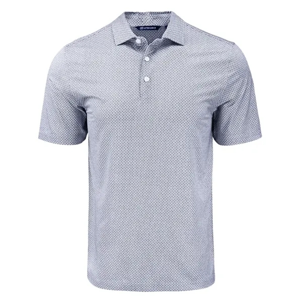 Cutter & Buck Pike Eco Diamond Dot Print Recycled Mens Polo - Cutter & Buck Pike Eco Diamond Dot Print Recycled Mens Polo - Image 2 of 13