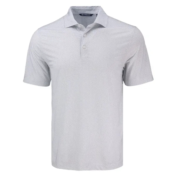 Cutter & Buck Pike Eco Diamond Dot Print Recycled Mens Polo - Cutter & Buck Pike Eco Diamond Dot Print Recycled Mens Polo - Image 6 of 13