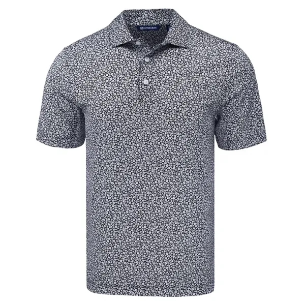 Cutter & Buck Pike Eco Flora Print Recycled Mens Polo - Cutter & Buck Pike Eco Flora Print Recycled Mens Polo - Image 2 of 17