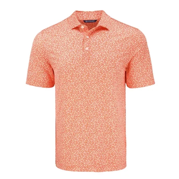 Cutter & Buck Pike Eco Flora Print Recycled Mens Polo - Cutter & Buck Pike Eco Flora Print Recycled Mens Polo - Image 4 of 17