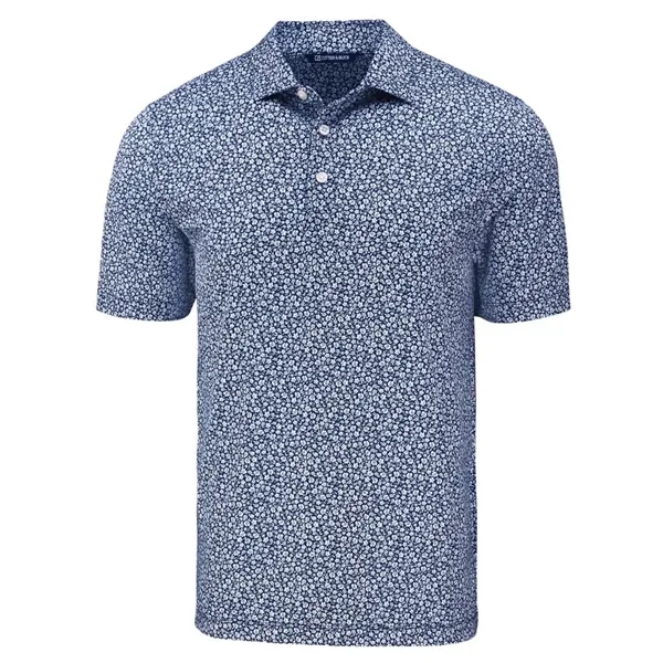 Cutter & Buck Pike Eco Flora Print Recycled Mens Polo - Cutter & Buck Pike Eco Flora Print Recycled Mens Polo - Image 8 of 17