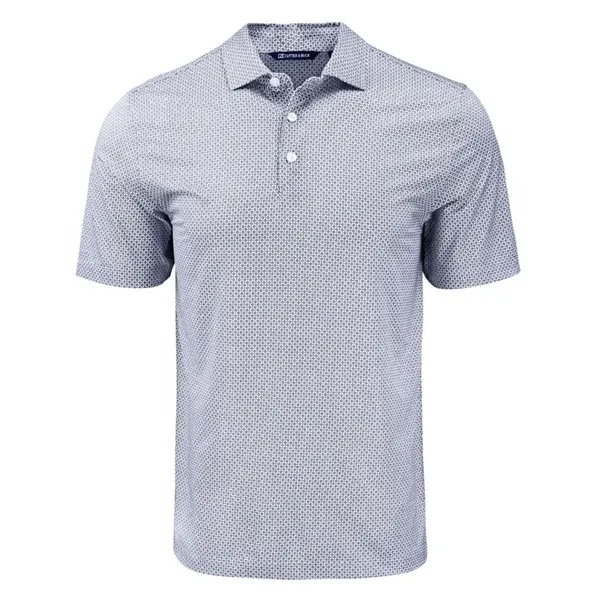 Cutter & Buck Pike Eco Diamond Dot Print Recycled Mens Polo - Cutter & Buck Pike Eco Diamond Dot Print Recycled Mens Polo - Image 4 of 44