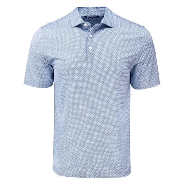 Cutter & Buck Pike Eco Diamond Dot Print Recycled Mens Polo - Cutter & Buck Pike Eco Diamond Dot Print Recycled Mens Polo - Image 9 of 44